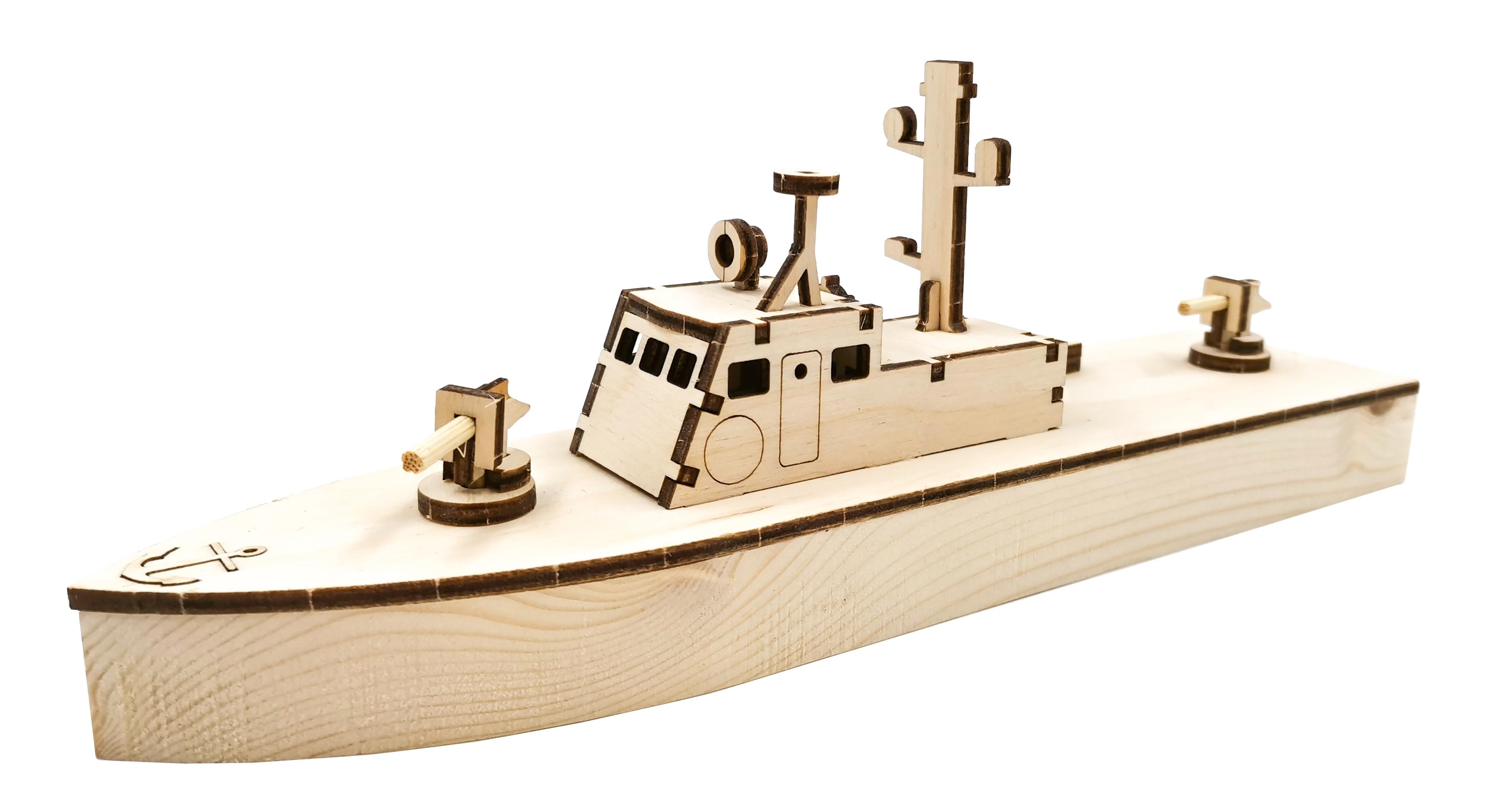 Конструктор-набор для сборки Древо Игр Патрульный катер (DI-K002)