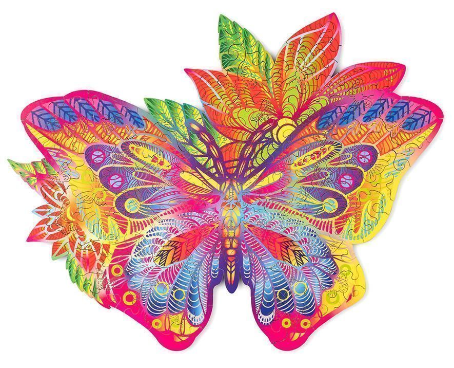 Деревянный пазл Wood Trick Драгоценная бабочка (36x28 см) (WT-00052)