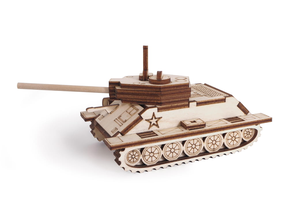 Конструктор из дерева Армия России Танчик Т-34 (TY339-A20)