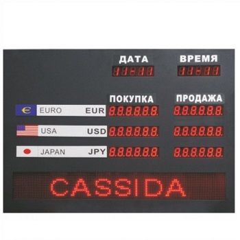 Электронное информационное табло Cassida R-3L 