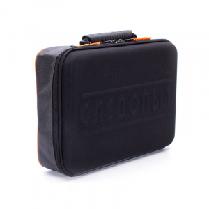 Сумка рыболовная "СЛЕДОПЫТ" Module Case, 30х22х10 см, цв. серый + 2 коробки Luno 20/3/ (PF-BN-05)